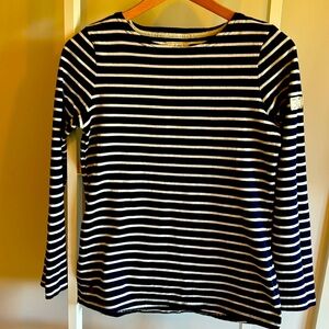 Heavy cotton French classic style long sleeve knit marine sailor top